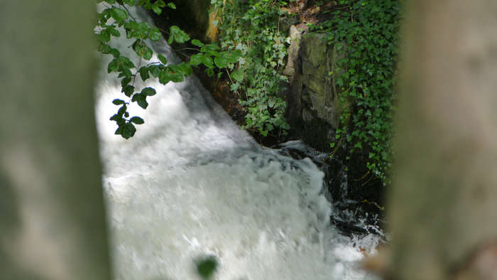Wasserfall in der Breddiner Schweiz, Brandenburg, Ostprignitz-Ruppin