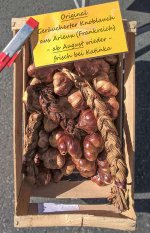 Katinkas Gewürzoase, geräucherter Knoblauch aus Arleux, Neuruppin, Brandenburg